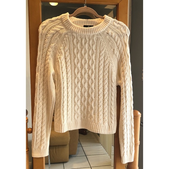H&M Sweaters - H&M White Knit Sweater in Small